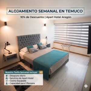 Alojamiento Semanal en Temuco: 10% de Descuento | Apart Hotel Aragón